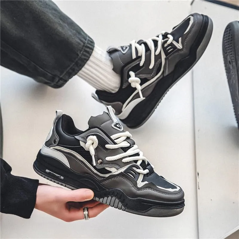 Men's Fashion Sneakers for All Seasons - Rope Strap Design, Non-Slip and Comfortable, Great for Outdoor Walking and Training!