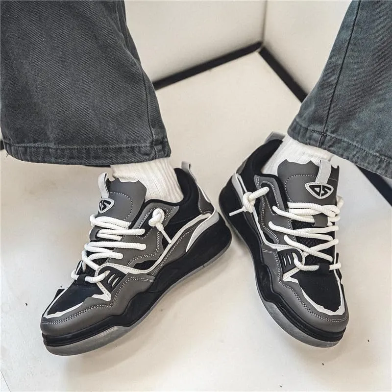 Men's Fashion Sneakers for All Seasons - Rope Strap Design, Non-Slip and Comfortable, Great for Outdoor Walking and Training!