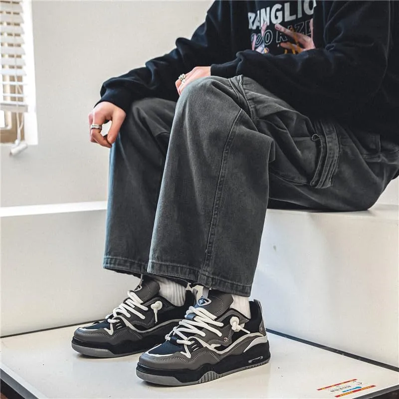 Men's Fashion Sneakers for All Seasons - Rope Strap Design, Non-Slip and Comfortable, Great for Outdoor Walking and Training!