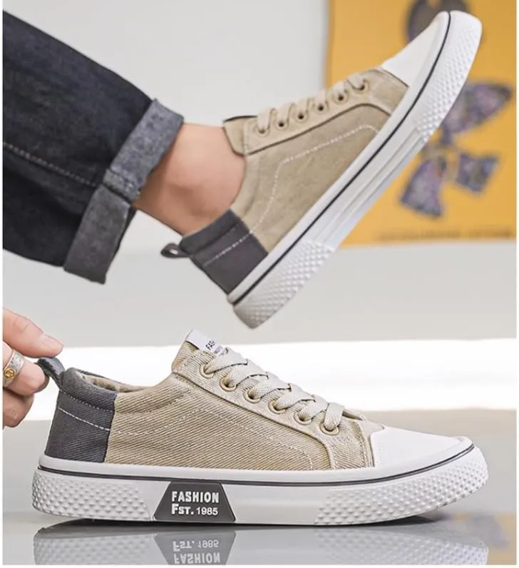 Mens Low Top Graphic Skateboard Shoes - Comfortable, Non-Slip, Breathable, and Durable - Daily Casual Wear All Seasons