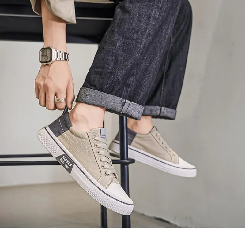 Mens Low Top Graphic Skateboard Shoes - Comfortable, Non-Slip, Breathable, and Durable - Daily Casual Wear All Seasons