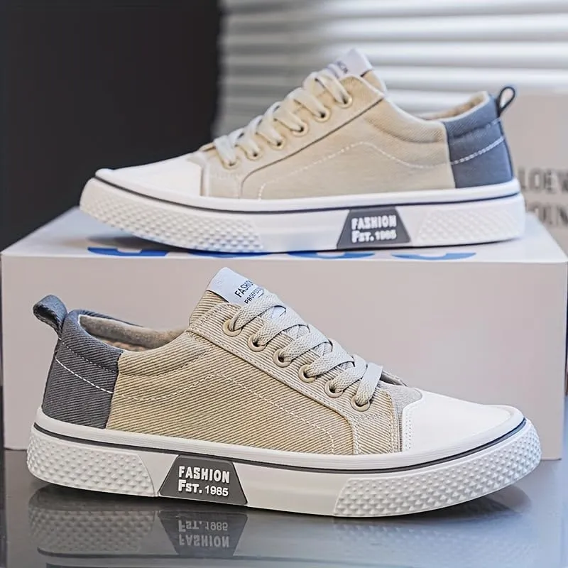Mens Low Top Graphic Skateboard Shoes - Comfortable, Non-Slip, Breathable, and Durable - Daily Casual Wear All Seasons