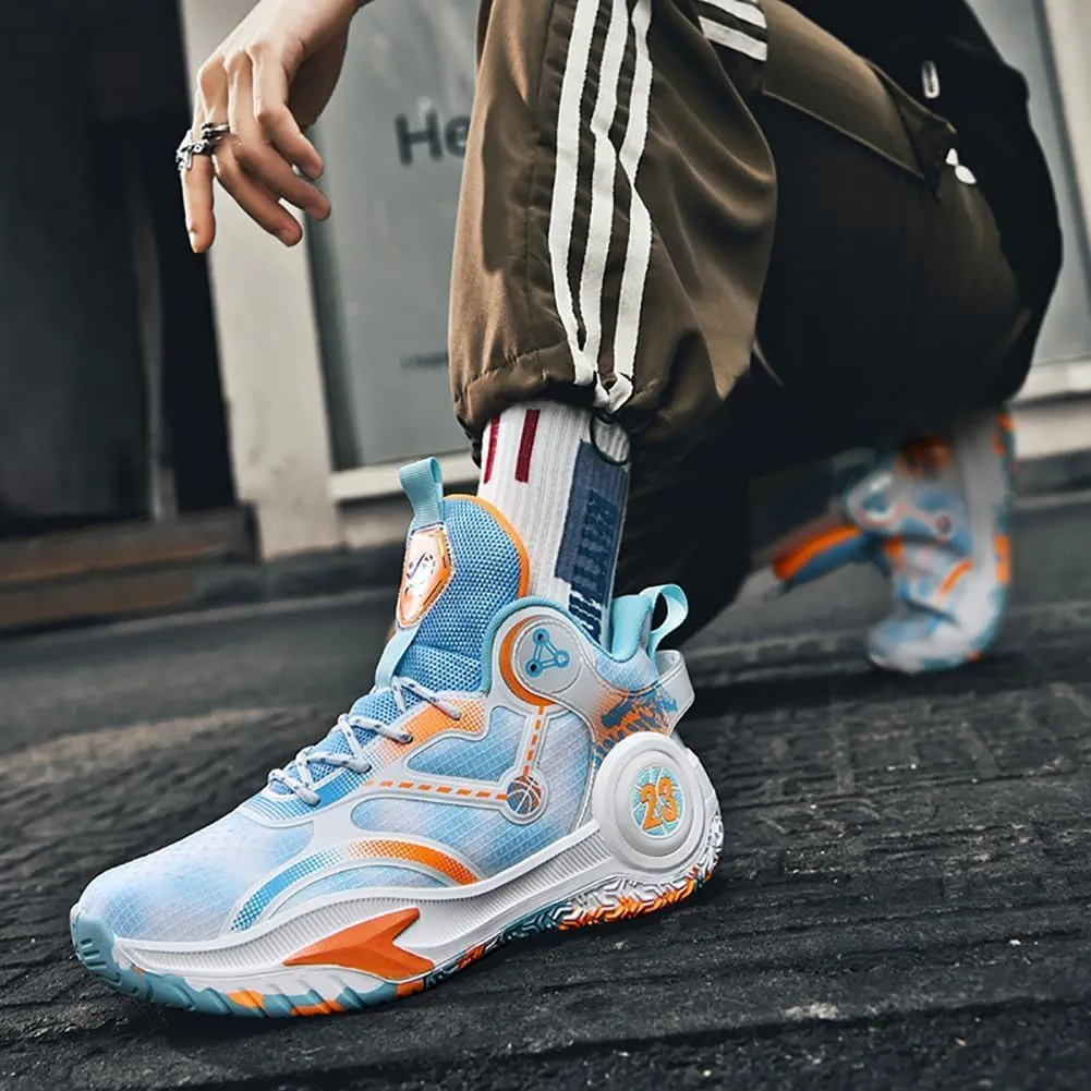 Men's Shoes Fashion Sports Shoes Breathable Running Shoes Men's Basketball Shoes Anti Slip Sports Shoes Couple Style