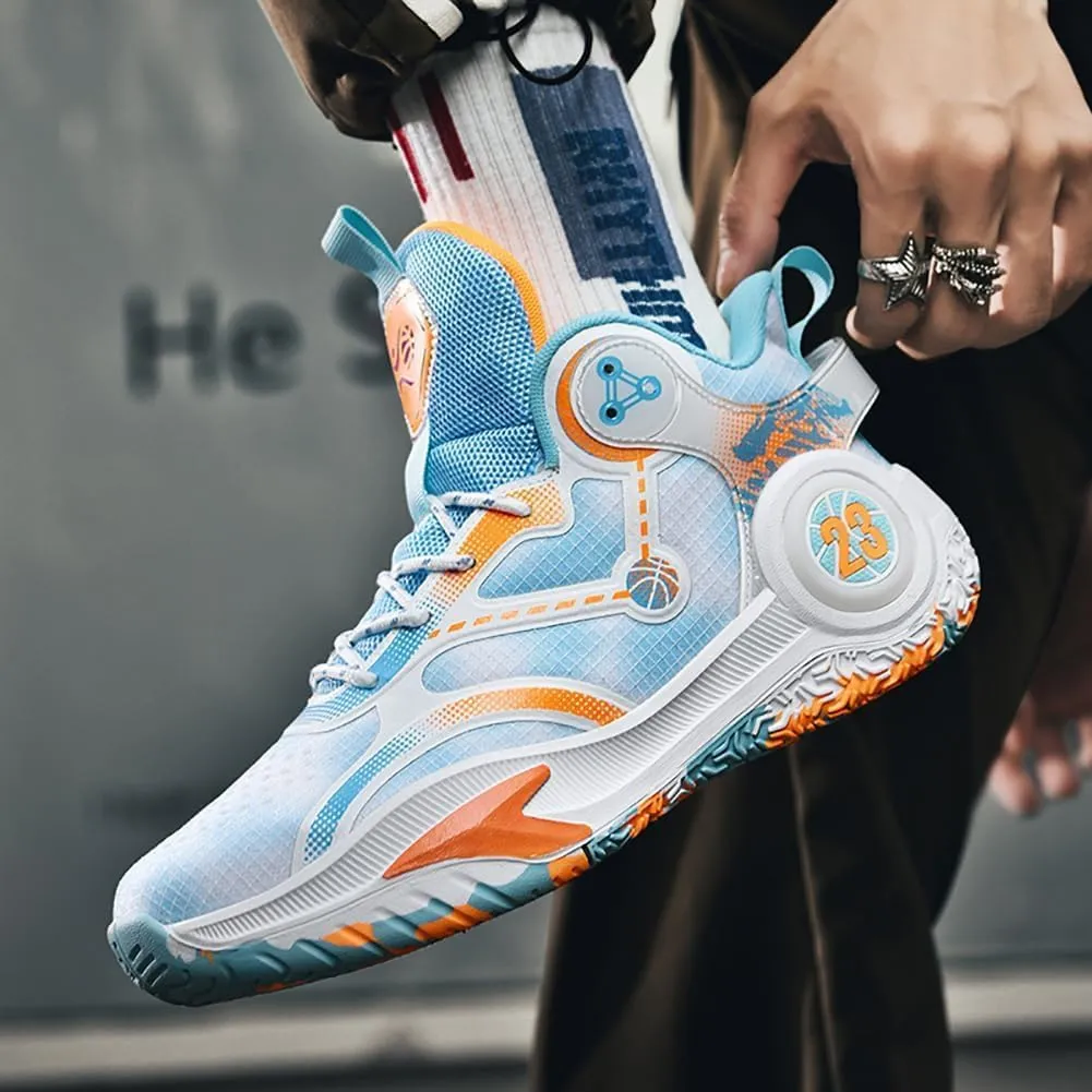 Men's Shoes Fashion Sports Shoes Breathable Running Shoes Men's Basketball Shoes Anti Slip Sports Shoes Couple Style