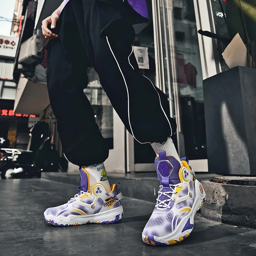 Men's Shoes Fashion Sports Shoes Breathable Running Shoes Men's Basketball Shoes Anti Slip Sports Shoes Couple Style