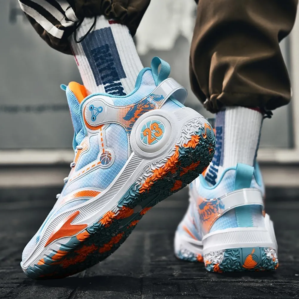 Men's Shoes Fashion Sports Shoes Breathable Running Shoes Men's Basketball Shoes Anti Slip Sports Shoes Couple Style