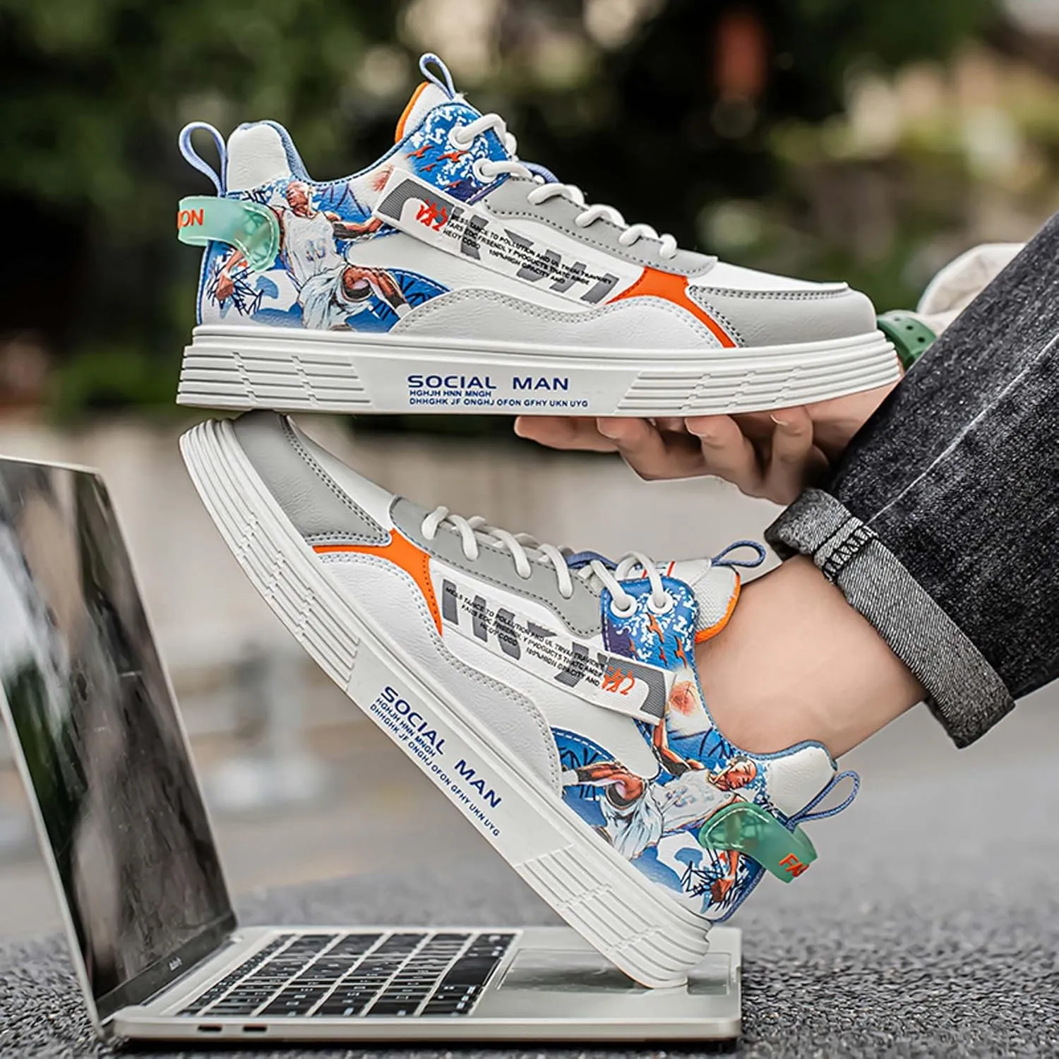 Men's Skateboarding Shoes Fashion Skateboarding Shoes Autumn/Winter Sports and Leisure Shoes
