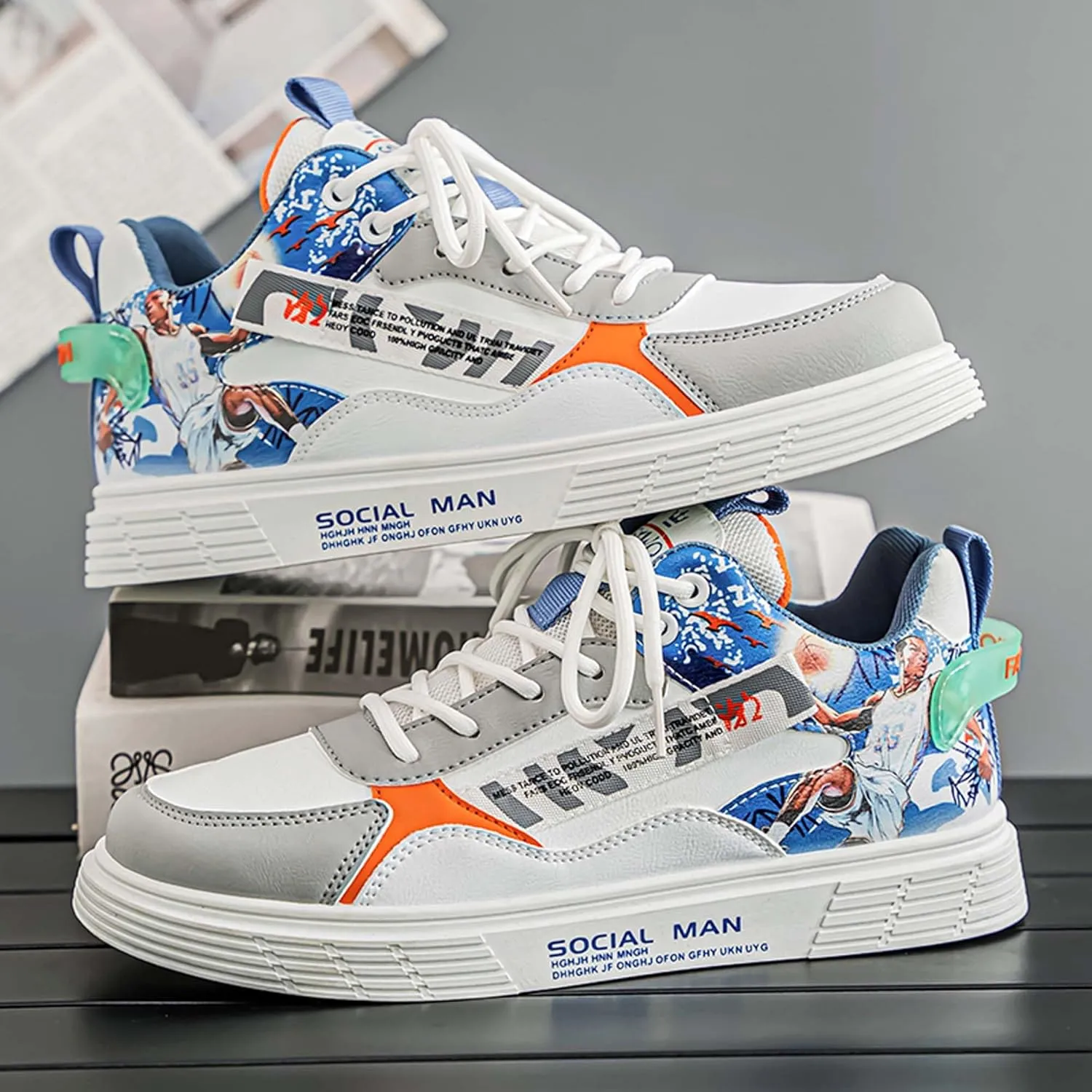 Men's Skateboarding Shoes Fashion Skateboarding Shoes Autumn/Winter Sports and Leisure Shoes