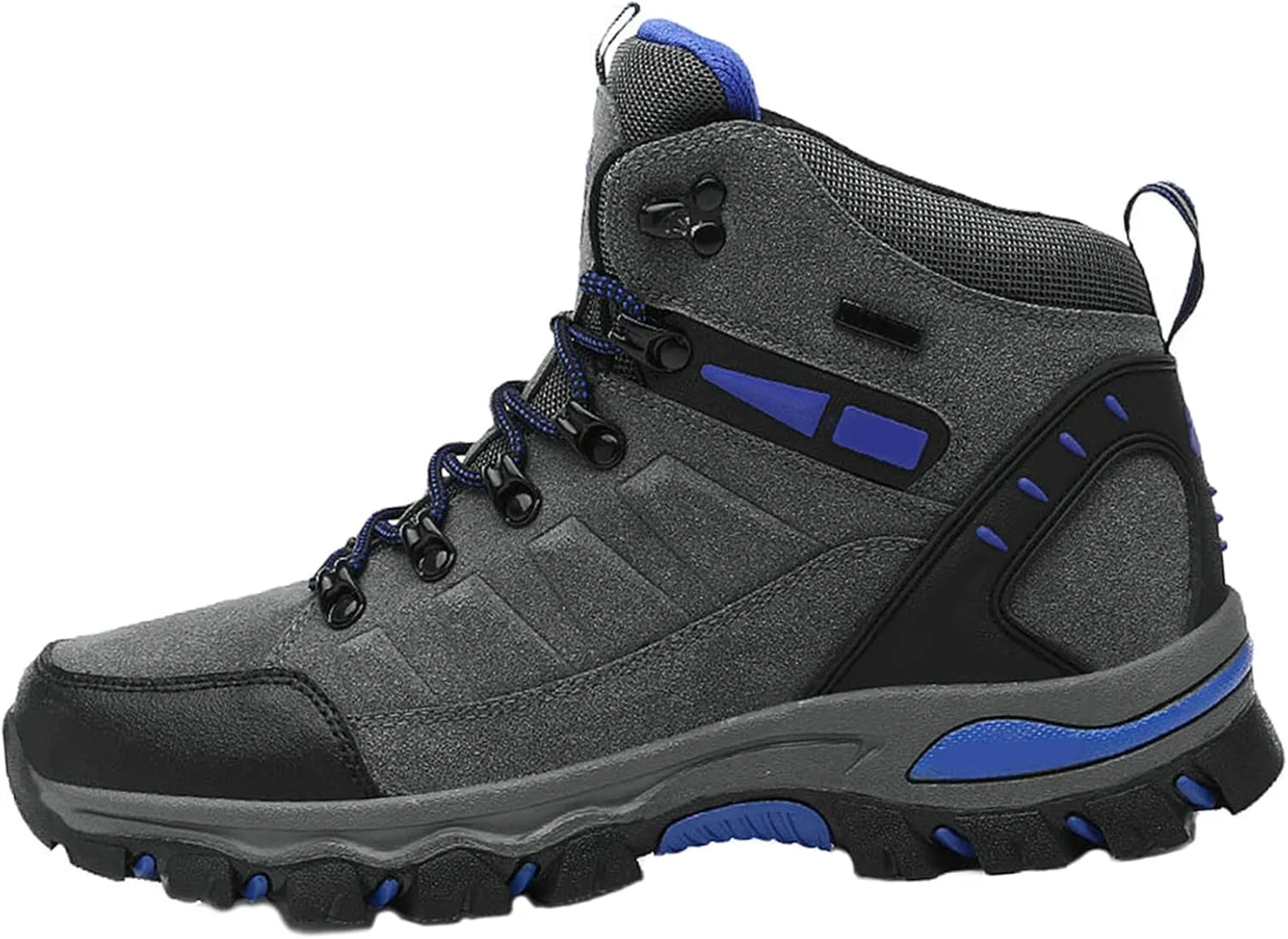 Men's Suede Waterproof Lace-Up Hiking Boots Comfortable Non-Slip Mid-Cut Hiking Boots