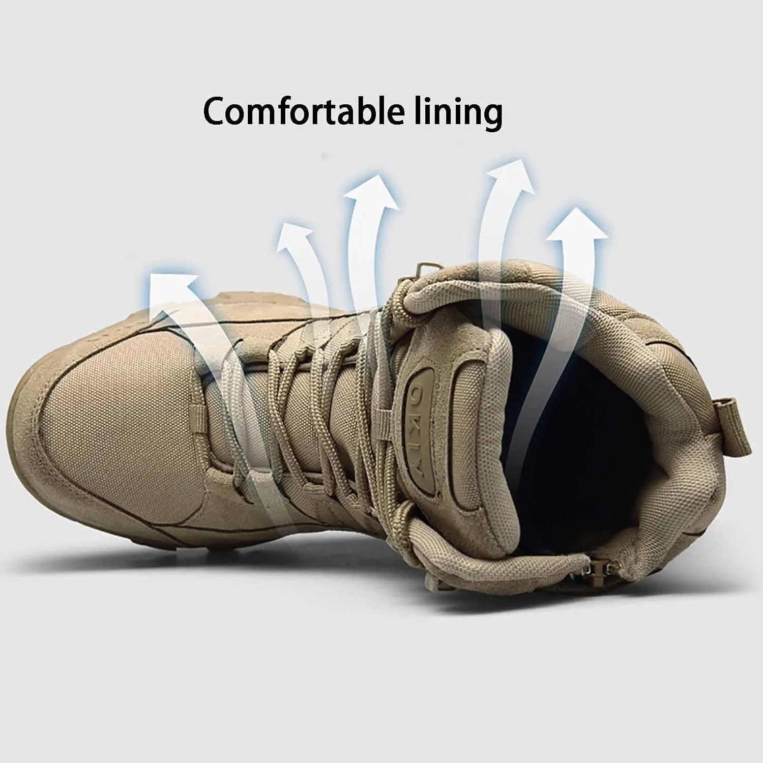 Mens Tactical Boots, Lightweight Combat Boots Breathable Desert Boots Military Tactical Boots Durable Combat Boots Men's Waterproof Hiking Boots
