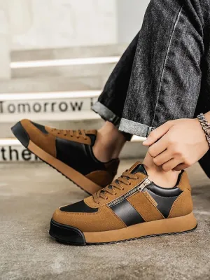 Men's Trendy Stylish Sneakers, Comfortable Wear-Resistant Skateboard Shoes for All Seasons, Casual Shoes for Outdoor & Everyday Wear