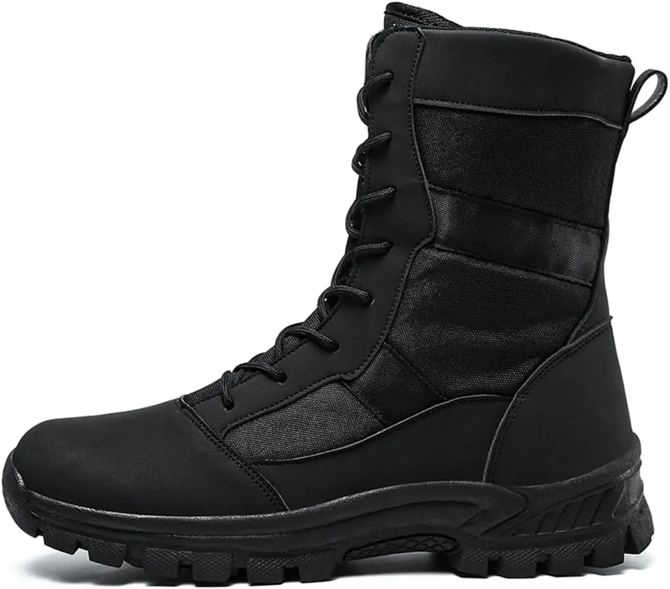 Men's Waterproof Hiking Boots Lightweight Work Boots Military Tactical Boots Durable Combat Boots