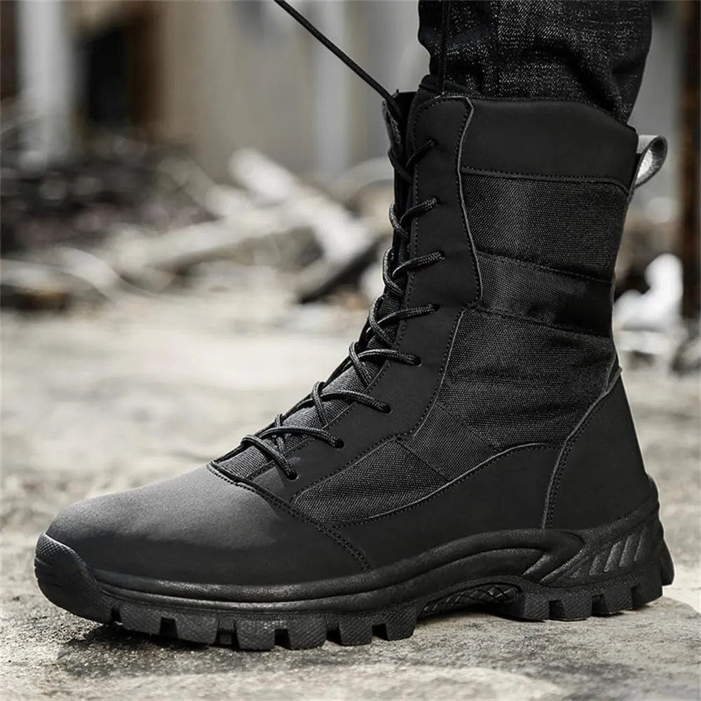 Men's Waterproof Hiking Boots Lightweight Work Boots Military Tactical Boots Durable Combat Boots