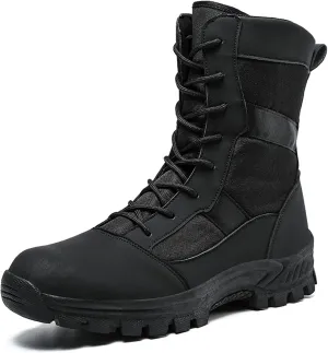 Men's Waterproof Hiking Boots Lightweight Work Boots Military Tactical Boots Durable Combat Boots