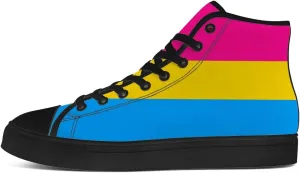 Men's Women's High Top Sneakers LGBTQ Canvas Shoes LGBT Flag Shoes Gifts for Men Women
