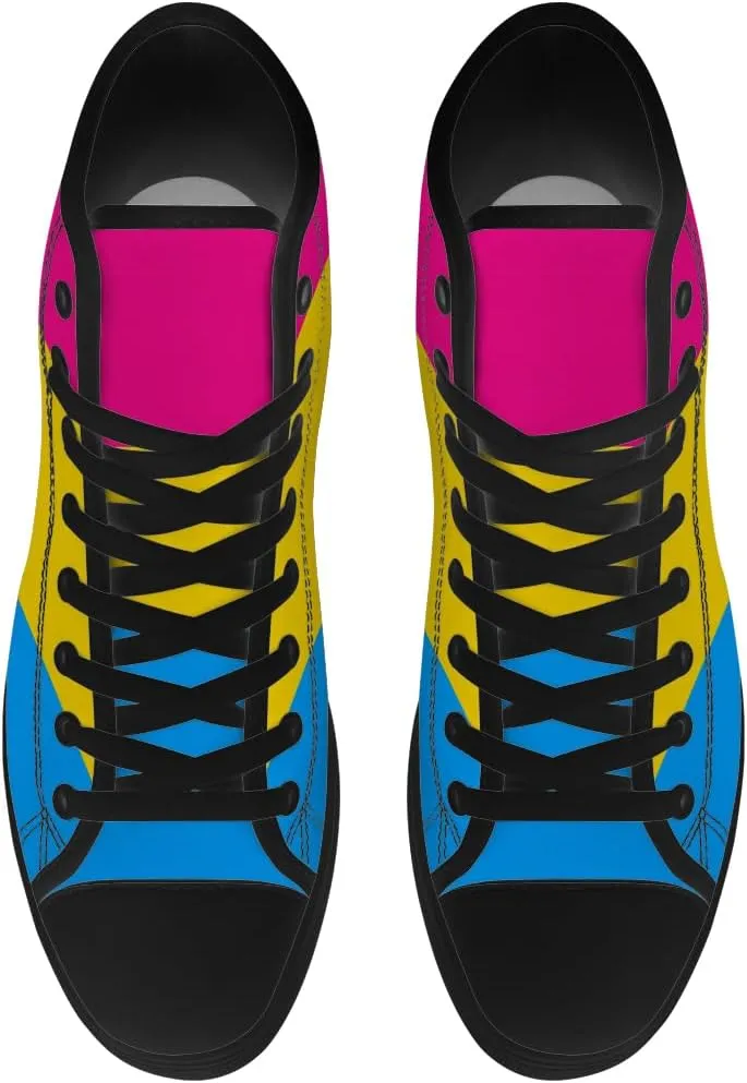 Men's Women's High Top Sneakers LGBTQ Canvas Shoes LGBT Flag Shoes Gifts for Men Women
