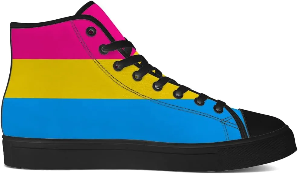 Men's Women's High Top Sneakers LGBTQ Canvas Shoes LGBT Flag Shoes Gifts for Men Women