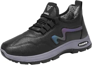 Men's Work Boots Steel Toe Hiking Sneakers Fur Lined Ankle Boot Women's Safety Toe Shoes Steel Toe Work Botas Soft Toe Non Slip Rubber Sole Hike Grounded Footwear