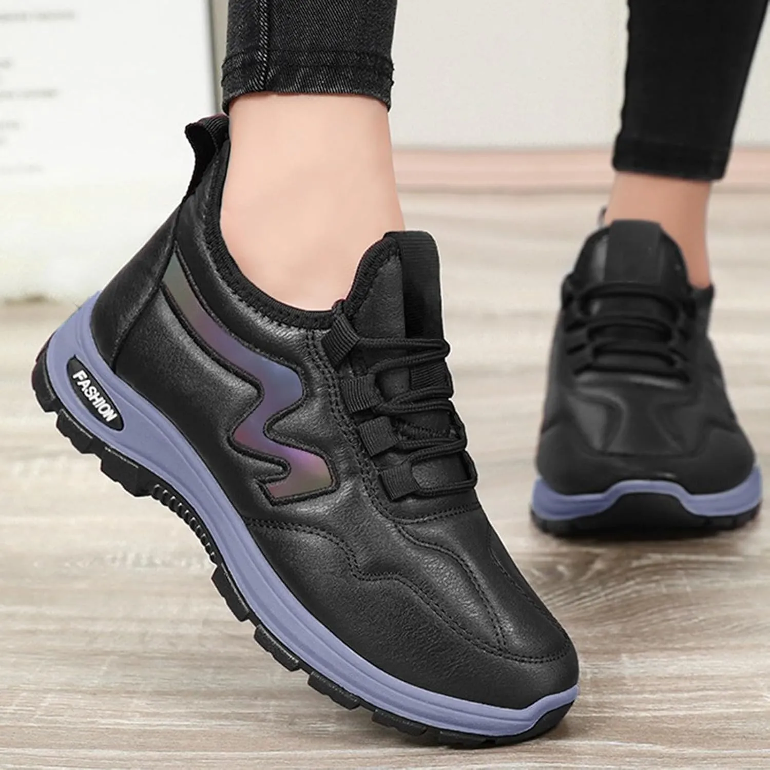 Men's Work Boots Steel Toe Hiking Sneakers Fur Lined Ankle Boot Women's Safety Toe Shoes Steel Toe Work Botas Soft Toe Non Slip Rubber Sole Hike Grounded Footwear