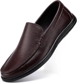 Minishion Driving Shoes for Men Fashion Business Dress Loafers 1667#