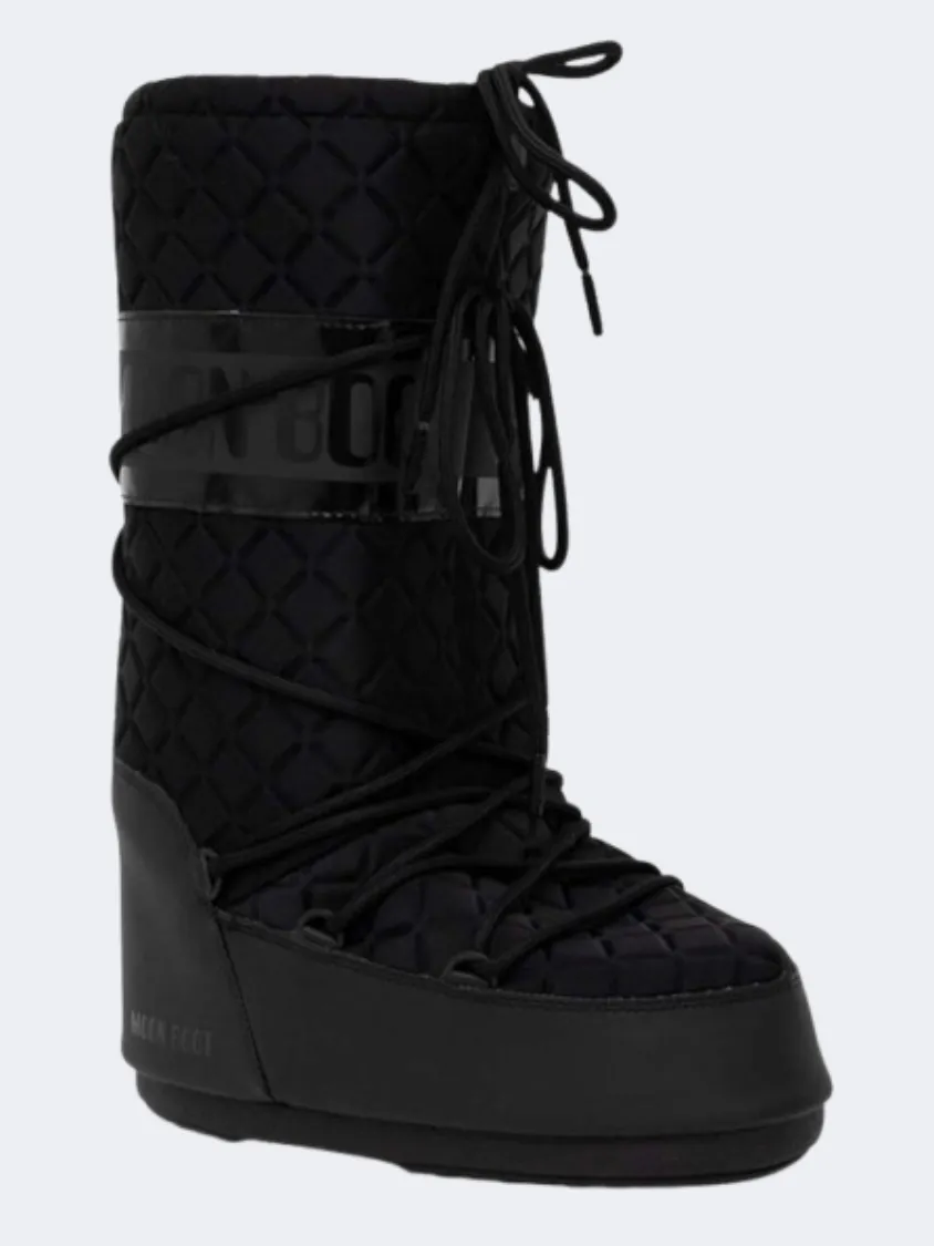 Moon Boot Icon Women Skiing After Ski Quilt Black