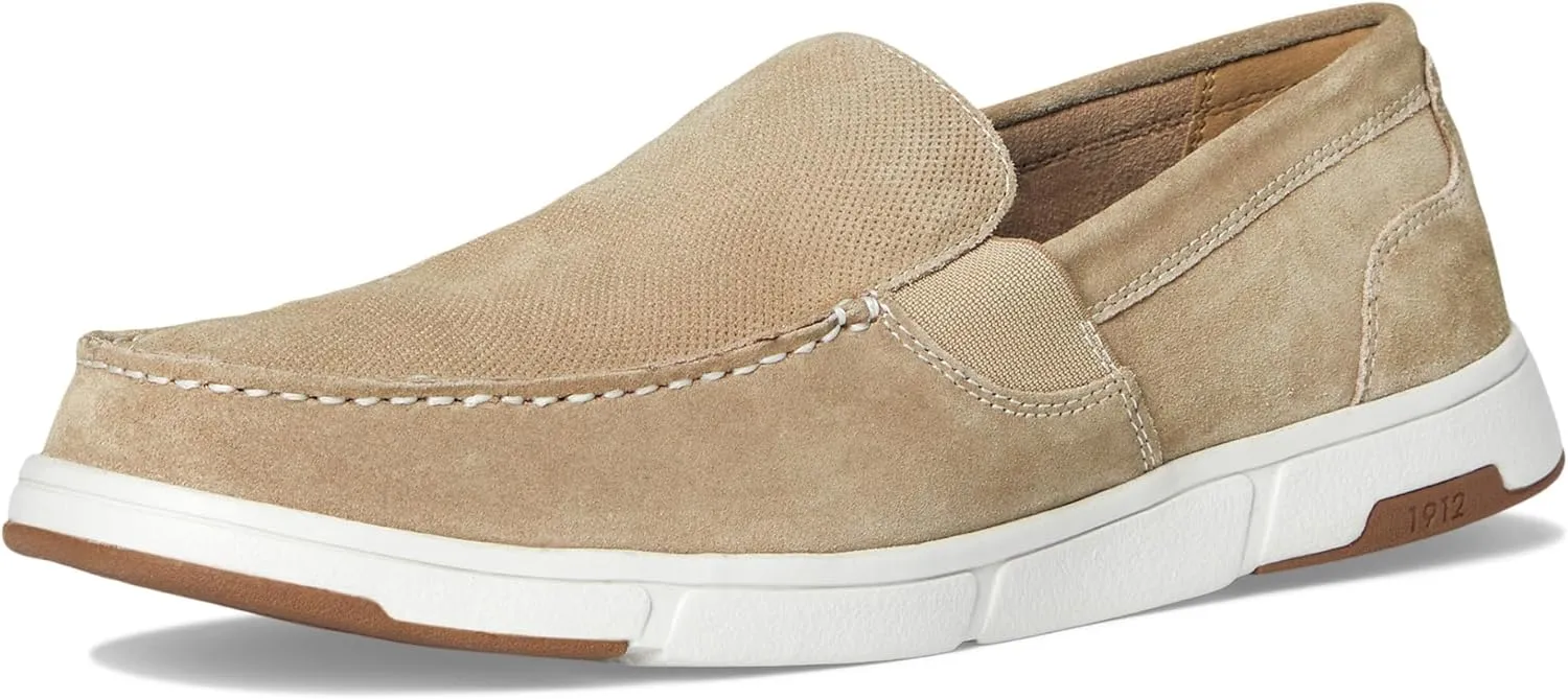 Nunn Bush Men's Luca Moccasin Toe Venetian Suede Slip-on Lightweight Comfortable Loafers