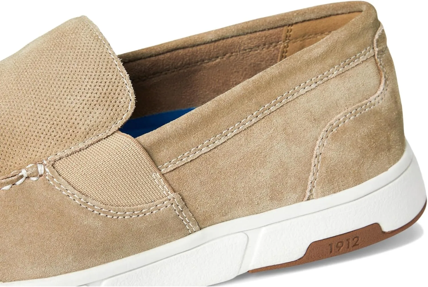 Nunn Bush Men's Luca Moccasin Toe Venetian Suede Slip-on Lightweight Comfortable Loafers