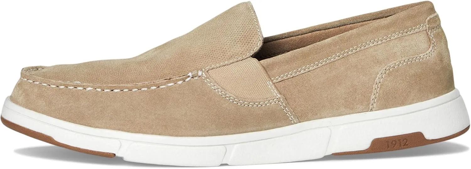 Nunn Bush Men's Luca Moccasin Toe Venetian Suede Slip-on Lightweight Comfortable Loafers