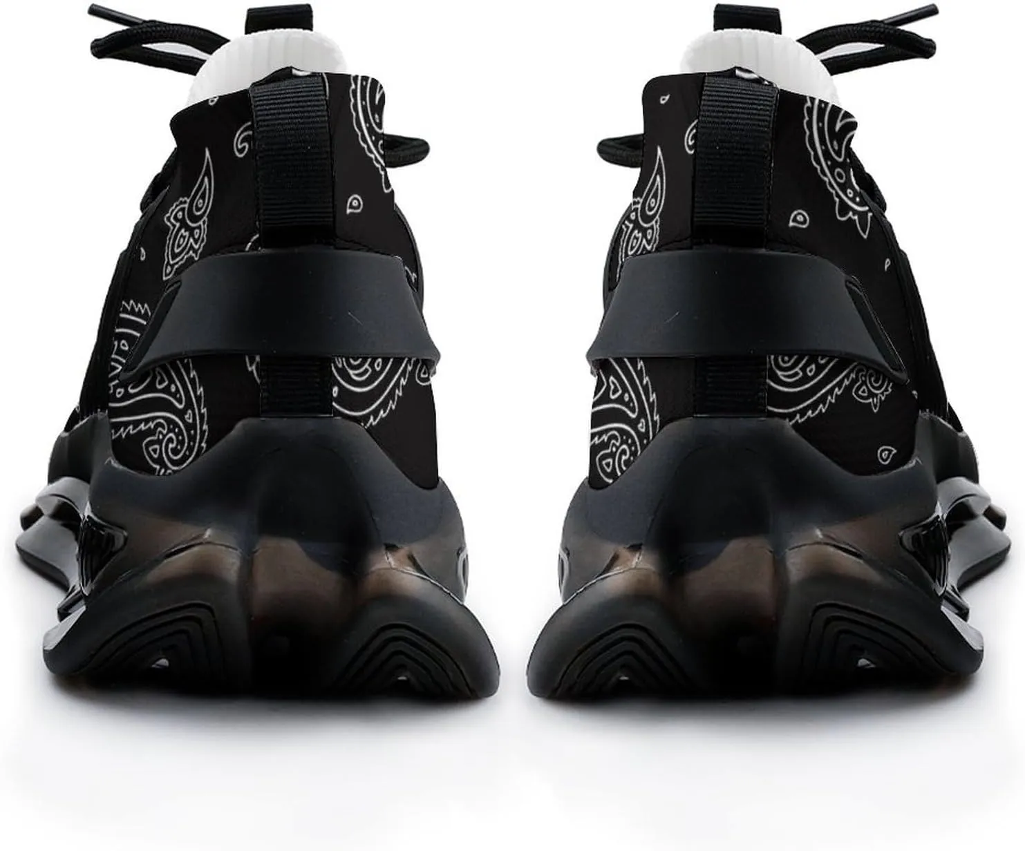 Paisley Background Walking Shoes for Men Lightweight Tennis Fashion Elastic Sports Shoes Cushion Basketball Shoes