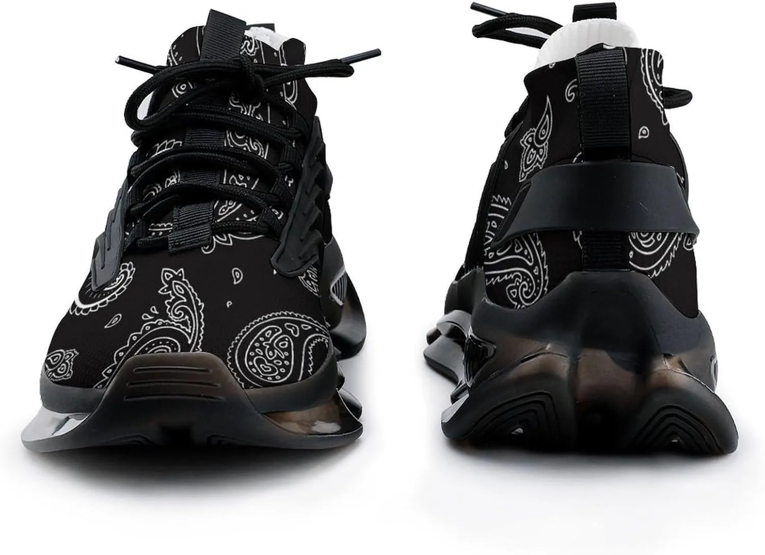 Paisley Background Walking Shoes for Men Lightweight Tennis Fashion Elastic Sports Shoes Cushion Basketball Shoes