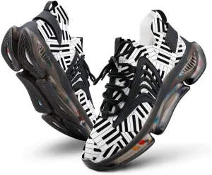 Piano Keyboard Walking Shoes for Men Lightweight Tennis Fashion Elastic Sports Shoes Cushion Basketball Shoes