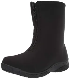 Propét Women's Madi Mid Zip Obsolete Snow Boot, Black, 7H Narrow Narrow US