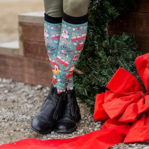 Retro Christmas Boot Socks