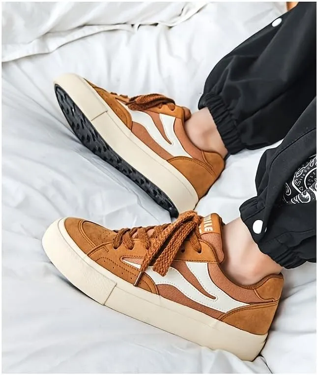 Retro Sports-Style Men's Skate Shoes, Suitable for All Seasons and Versatile for Casual and Daily wear.