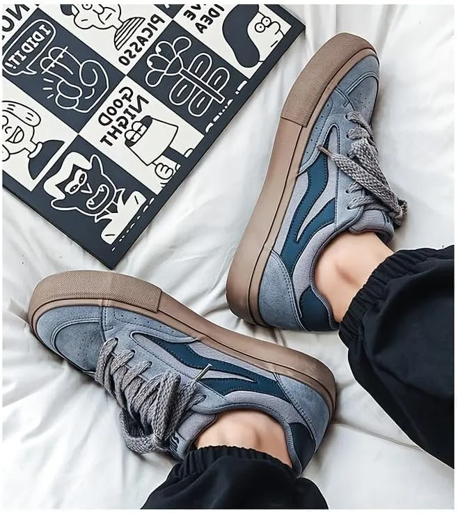 Retro Sports-Style Men's Skate Shoes, Suitable for All Seasons and Versatile for Casual and Daily wear.