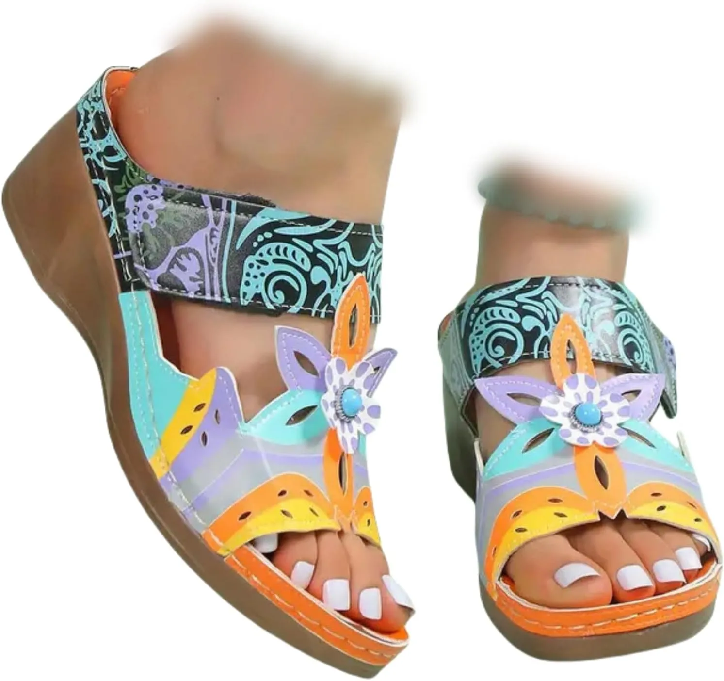 Sandals Women Dressy Summer Flat Cute Casual Beach Shoes Arch Support Orthopedic Flip Flops Comfort Orthotic Slides