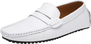 Santimon Men's Classic Penny Loafer Driving Moccasins Multicolor Shoes