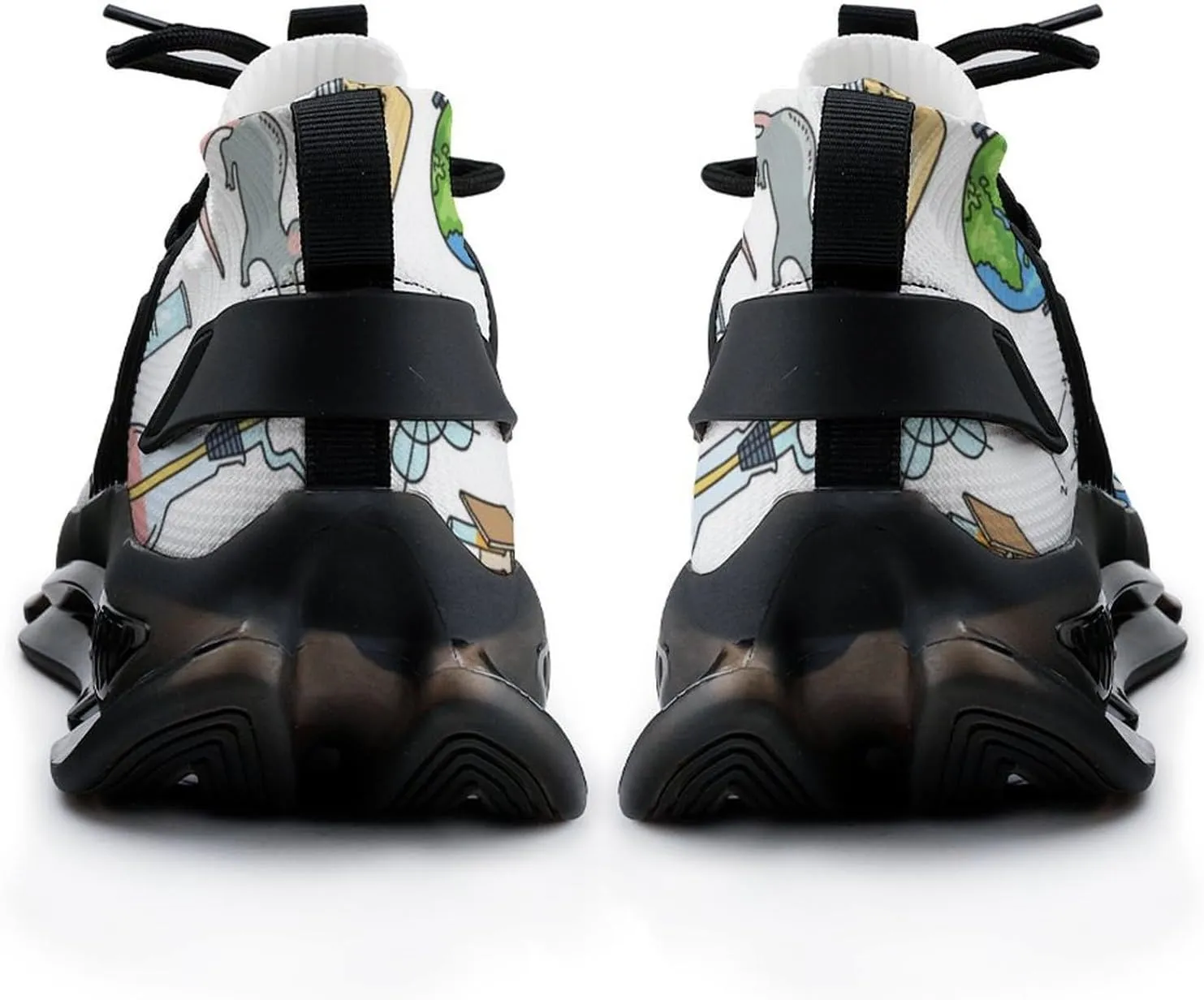 Science Or Chemistry Elements Walking Shoes for Men Lightweight Tennis Fashion Elastic Sports Shoes Cushion Basketball Shoes