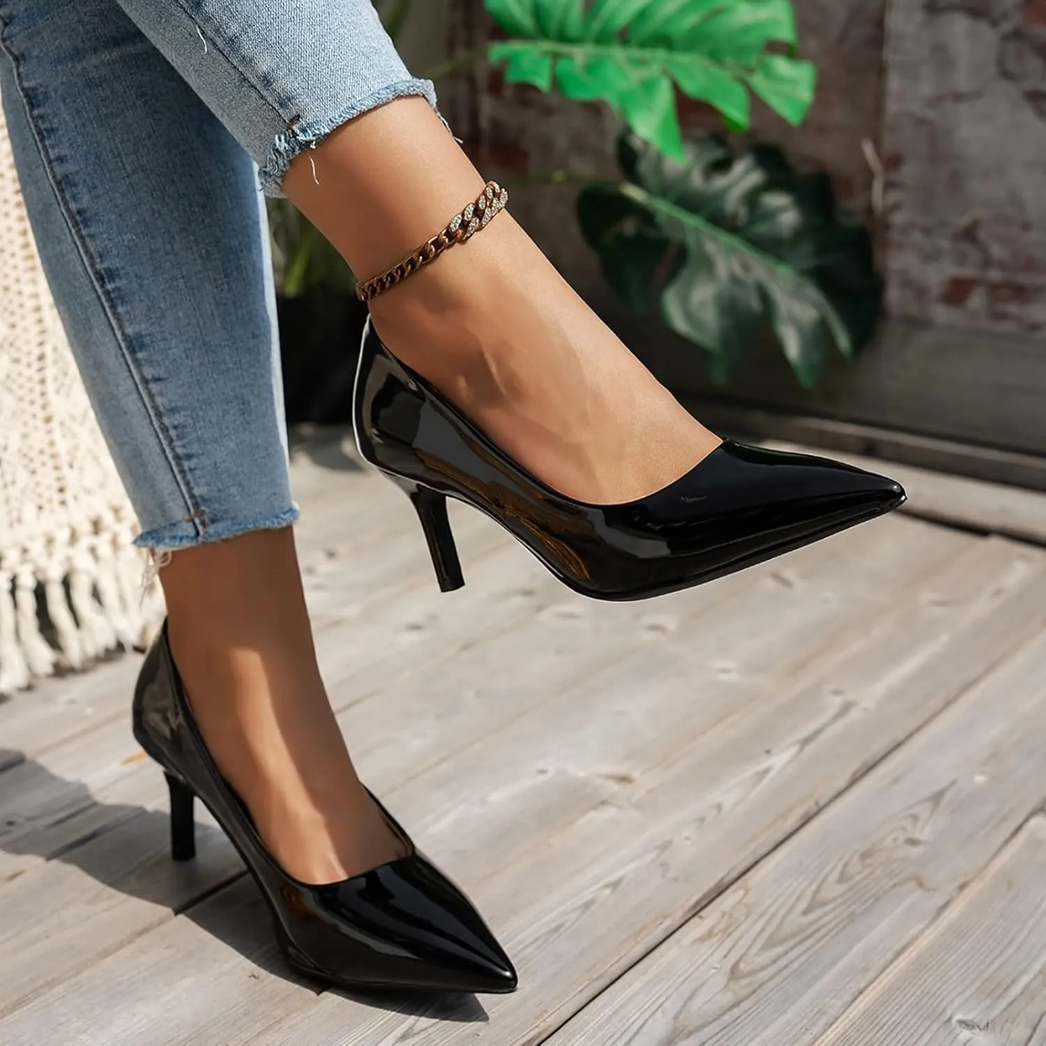Sexy Casual Dress Shoes High Heels Closed Toe Heels Women's Stiletto Pointed Toe Dress Shoes Wedding Prom Bridal Work
