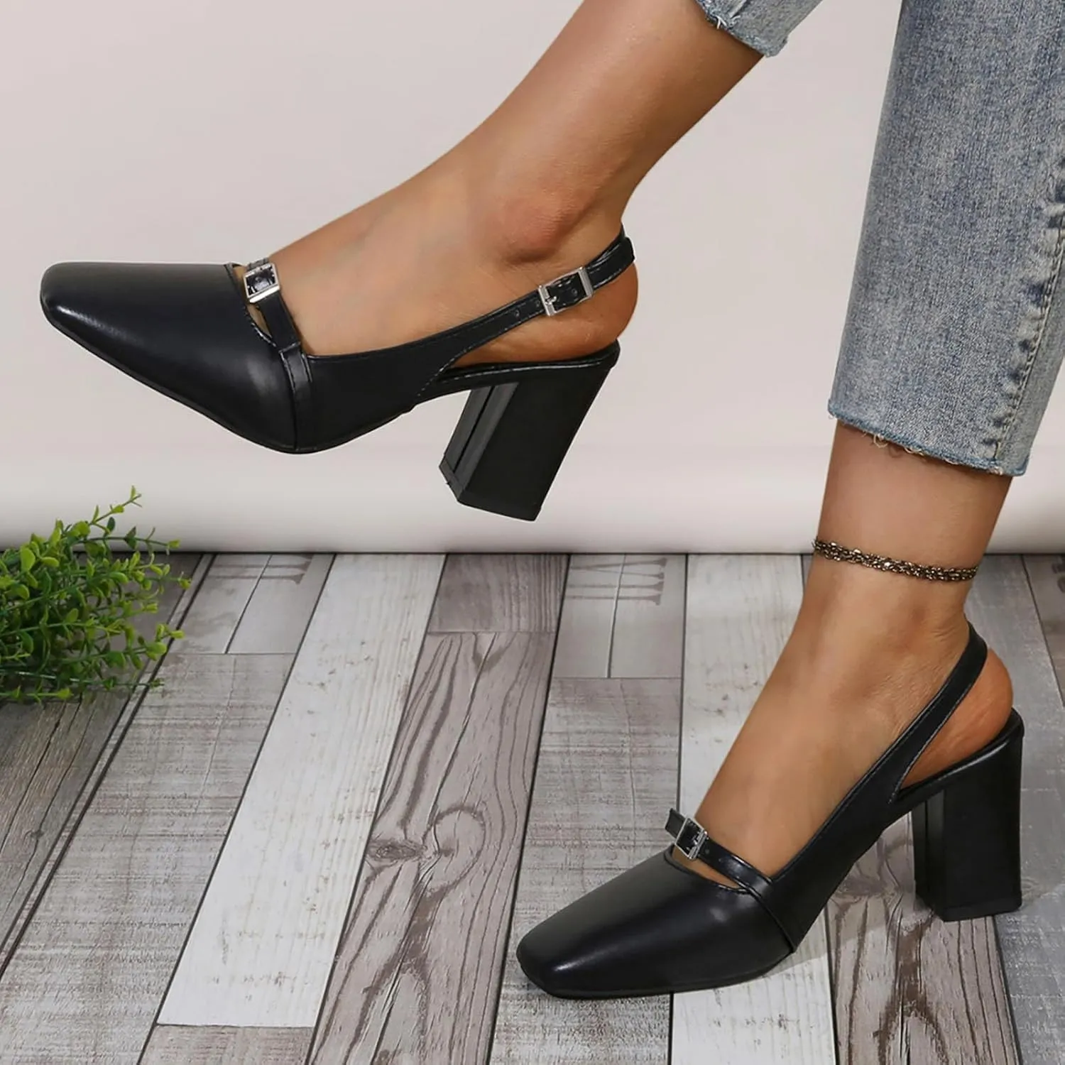 Sexy Casual Dress Shoes Square Toe Open Toe Sandals for Women New Spring and Summer Fairy with Skirts Single Shoes with