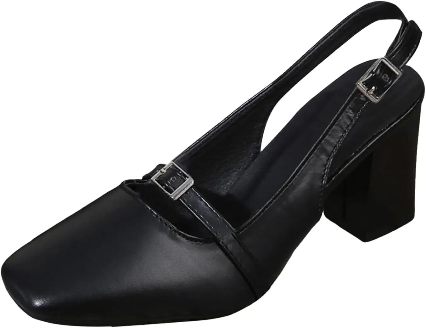 Sexy Casual Dress Shoes Square Toe Open Toe Sandals for Women New Spring and Summer Fairy with Skirts Single Shoes with