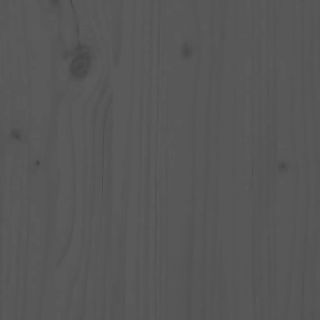 Shoe Cabinet Grey 110x34x45 cm Solid Wood Pine