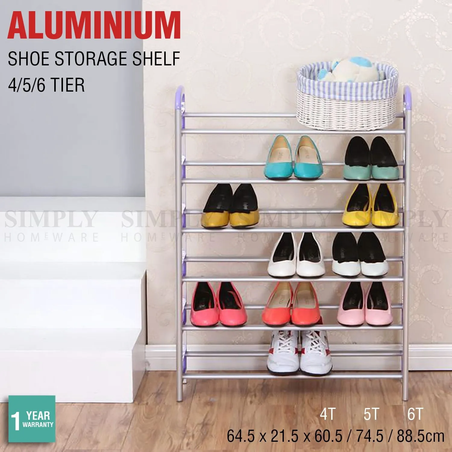 Shoe Rack Shelf Storage Stand Small Large 4 5 6 Tier Aluminium Organiser Metal