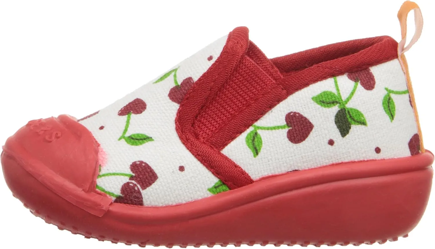 SkidDERS Cherry Hearts Canvas Shoes Sneaker (Toddler)