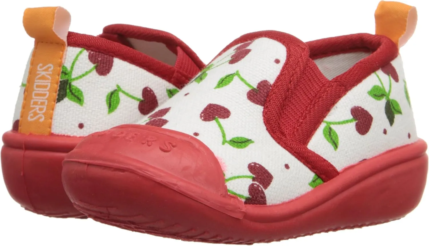 SkidDERS Cherry Hearts Canvas Shoes Sneaker (Toddler)