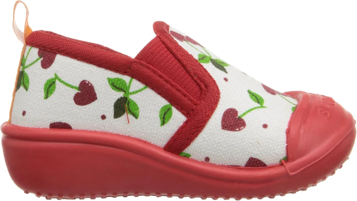 SkidDERS Cherry Hearts Canvas Shoes Sneaker (Toddler)