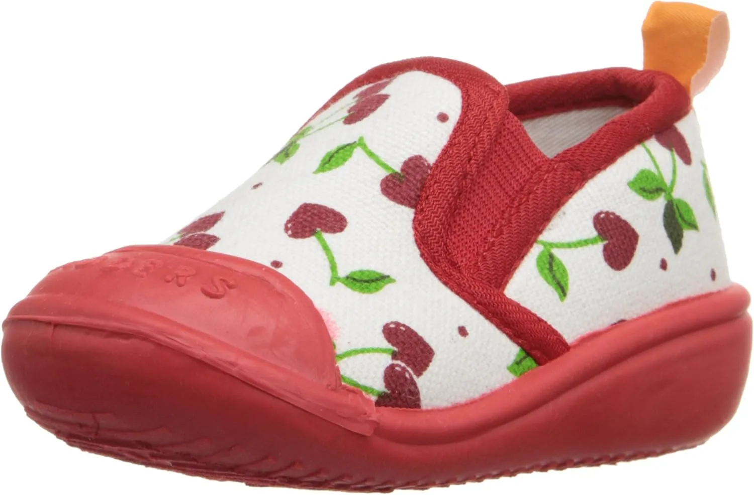 SkidDERS Cherry Hearts Canvas Shoes Sneaker (Toddler)