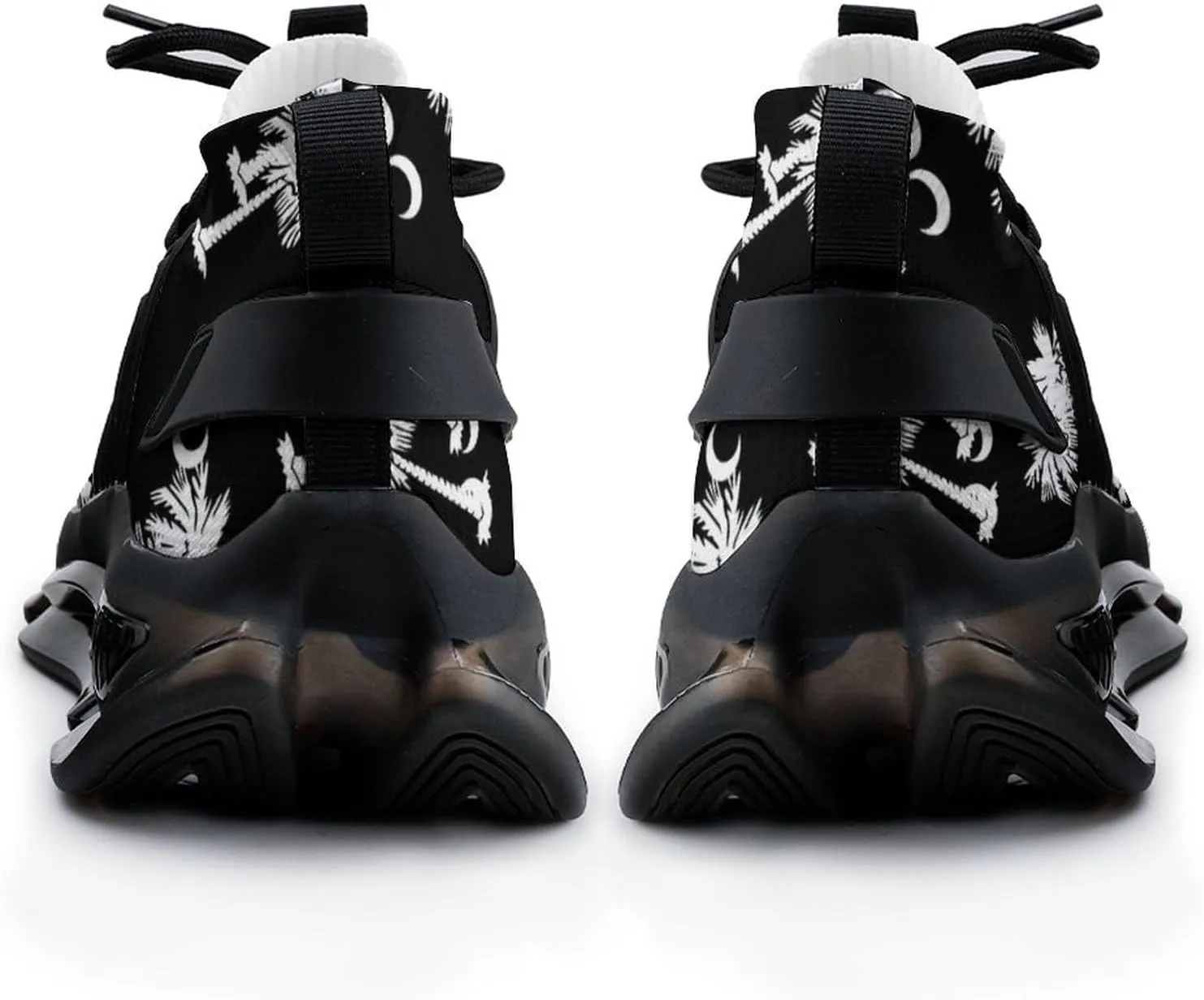 South Carolina Palmetto Moon Walking Shoes for Men Lightweight Tennis Fashion Elastic Sports Shoes Cushion Basketball Shoes