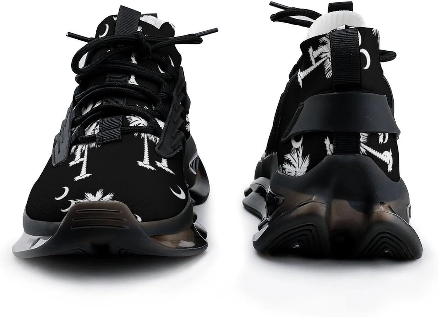 South Carolina Palmetto Moon Walking Shoes for Men Lightweight Tennis Fashion Elastic Sports Shoes Cushion Basketball Shoes