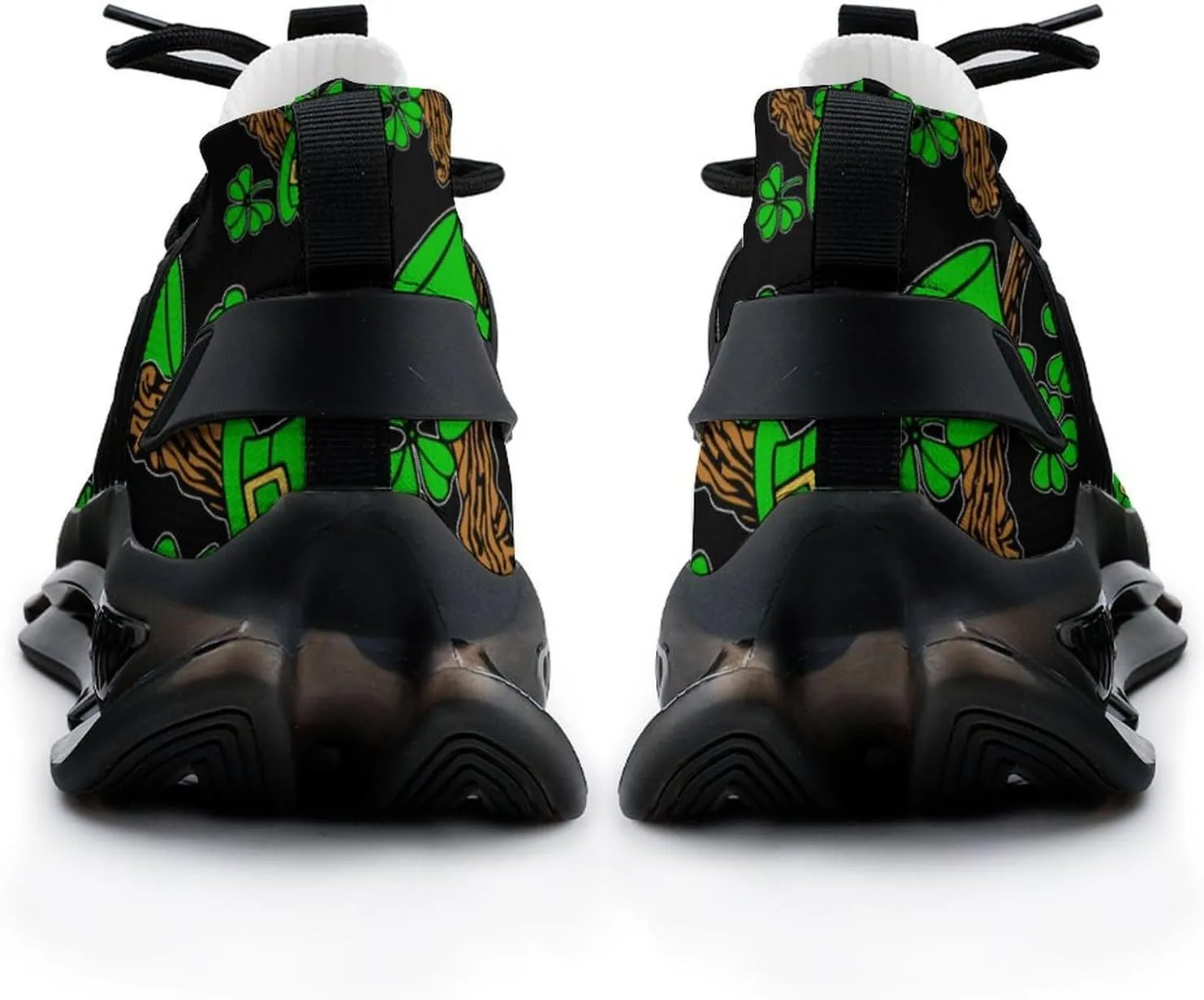 St Patrick's Day Walking Shoes for Men Lightweight Tennis Fashion Elastic Sports Shoes Cushion Basketball Shoes